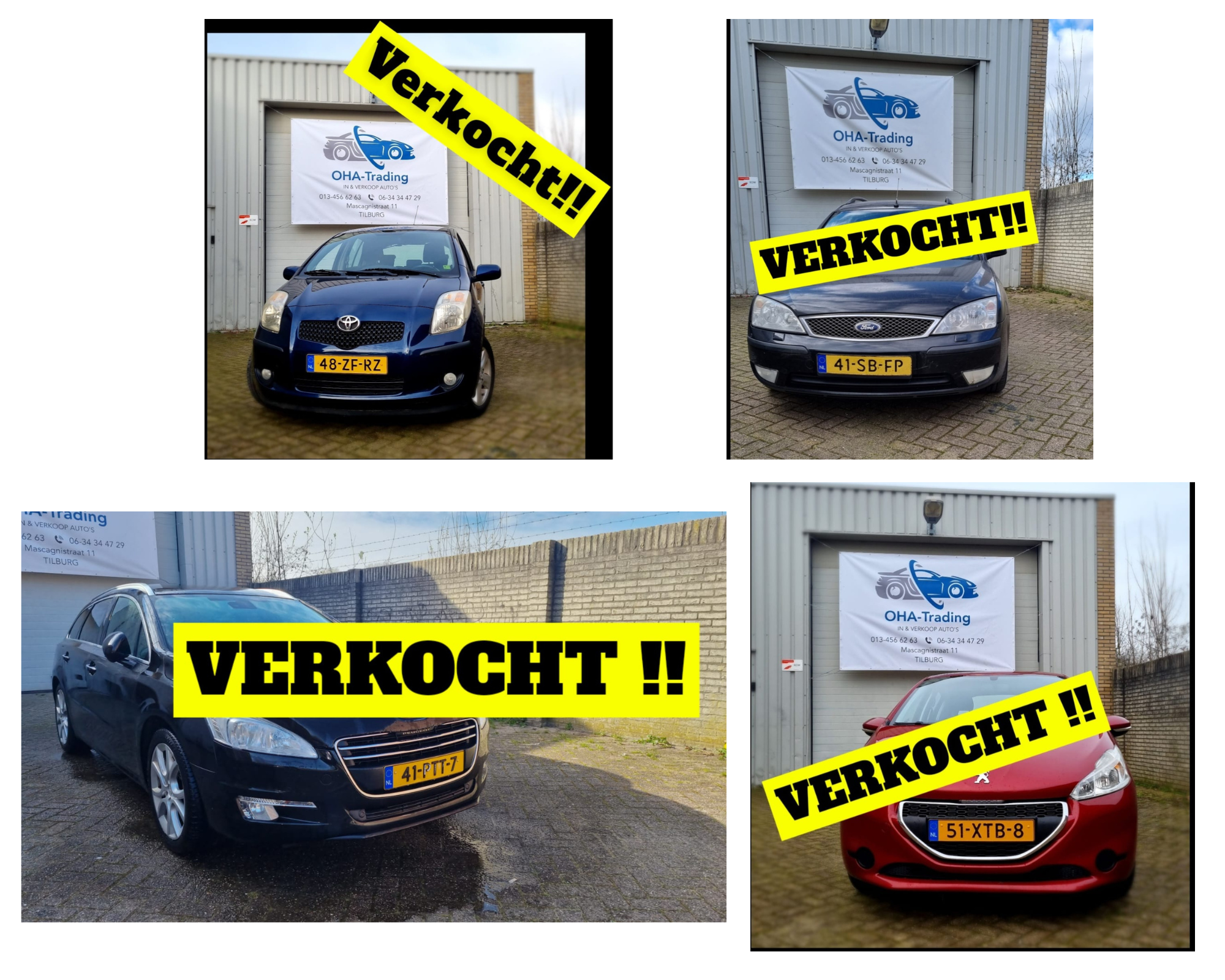 VERKOCHTE AUTO'S )