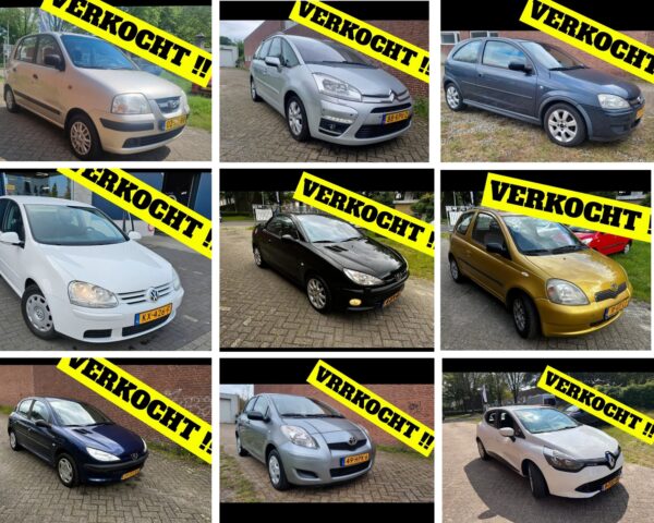 VERKOCHTE AUTO'S !